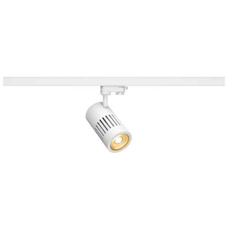 Iluminat decorativ pe sina, melodii structec, pata alba pentru 3 circuite de inalta tensiune, 24w, led-uri, 3000k, 36 °, alb, inclusiv. adaptor 3 circuite,