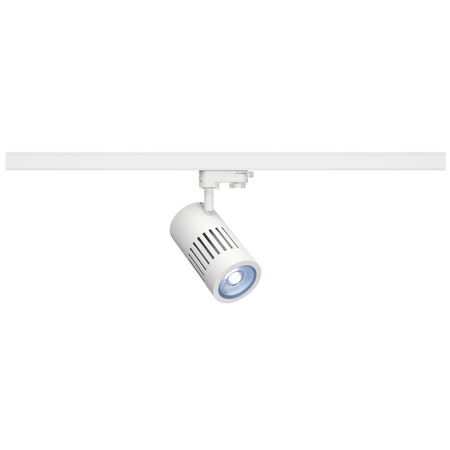 Iluminat decorativ pe sina, melodii structec, pata alba pentru 3 circuite de inalta tensiune, 24w, led-uri, 4000k, 36 °, alb, inclusiv. adaptor 3 circuite,