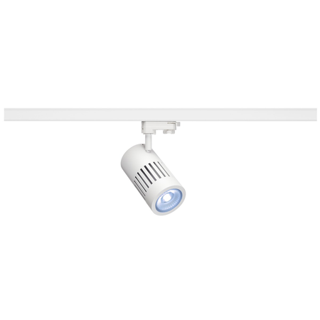 Iluminat decorativ pe sina, melodii structec, pata alba pentru 3 circuite de inalta tensiune, 24w, led-uri, 4000k, 60 °, alb, inclusiv. adaptor 3 circuite,