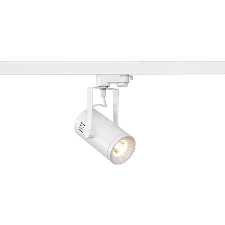 Iluminat decorativ pe sina, Traseele EURO SPOT TRACK, mici alb, 9W COB LED, alb, 36 °, 3000K, incl. adaptor 3 circuite,