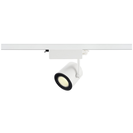 Iluminat decorativ pe sina, melodii supros track, led sistem 3 circuite alb alb 4000k cri90 de luminat 60 ° reflector 2700lm incl. adaptor 3 circuite,