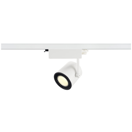 Iluminat decorativ pe sina, Melodii SUPROS TRACK, LED sistem 3 circuite alb alb 4000K CRI90 de luminat 60 ° 3520lm reflector incl. adaptor 3 circuite,