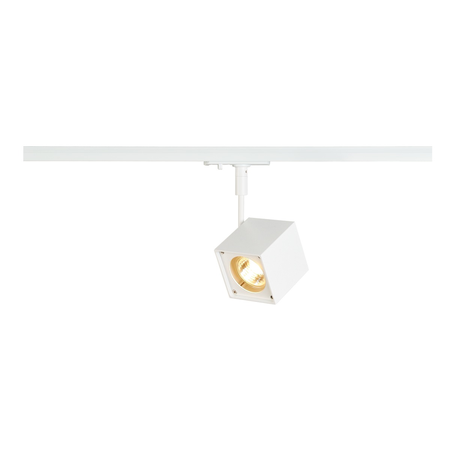 Iluminat decorativ pe sina, ALTRA DICE TRACK Senile GU10, pata alba pentru 240V pista 1 faza, LED GU10 51 mm, patrat, alb, 50W, inclusiv. adaptor 1 faza,