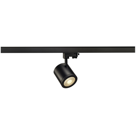 Iluminat decorativ pe sina, melodii enola c track, la fata locului negru pentru 240v track 3 faze, led, 3000k, rotund, negru, 55 °, 11,2 w, incl. adaptor 3 faze,