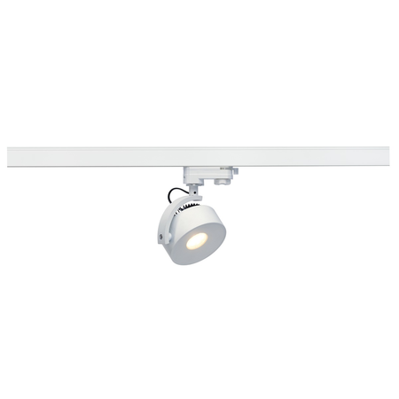 Iluminat decorativ pe sina, melodii kalu track, pata alba pentru 240v track 3 faze, led, 3000k, rotund, alb, inclusiv. adaptor 3 faze,