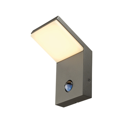 Corp iluminat de perete, aplica, ORDI lumina de perete exterior, cu LED-uri, 3000K, antracit, cu senzor,