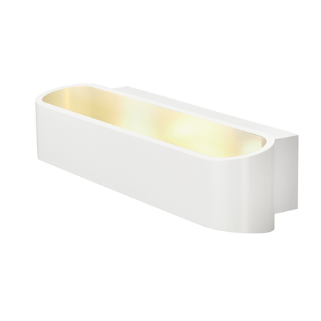 Corp iluminat de perete, aplica, ASSO 300 de perete lumini, LED alb, 3000K, ovale, de culoare alba, L / W / H 30 / 9,5 / 7 cm,