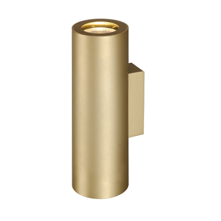 Corp iluminat de perete, aplica, lumini enola b perete gu10, lumina de perete de aur, qpar51, rotund, sus / jos, alama, max. 50 w, inclusiv. inel deco din alama,