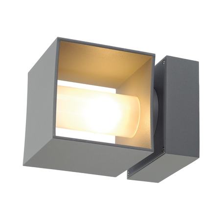 Corp iluminat de perete, aplica, se aprind luminile SQUARE Wall G9, gri