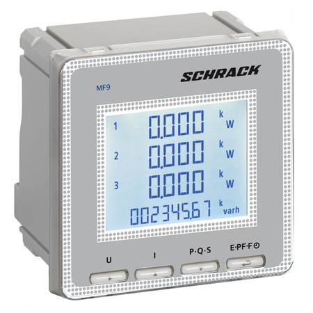 Analizor de retea, MF9, 96x96mm, cu RS485 pt. ModBus RTU/TCP