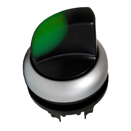 Buton selector 0-1 cu revenire verde