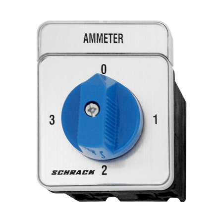 Comutator ampermetric de panou, 1-pol/20A, 0-1-2-3