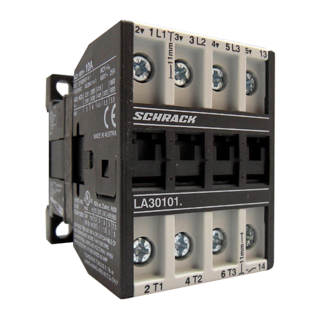 Contactor 3pole, 4kW, AC3, 10A, 110VAC + 1NO built in