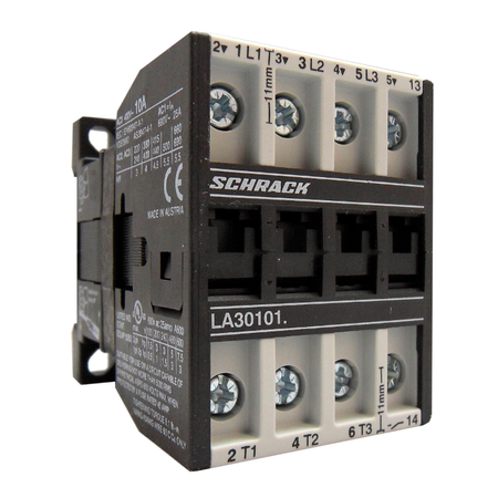 Contactor 3pole, 5,5kW, AC3, 14A, 24VDC + 1NC built in