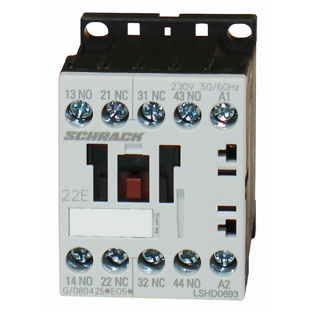 Contactor auxiliar miniatura 2ND+2NI/17-30VDC