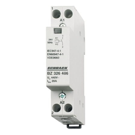 Contactor modular 20A 1ND 24VAC 1UH