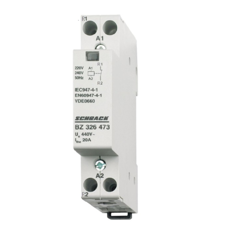 Contactor modular 25a 1nd 230v ac