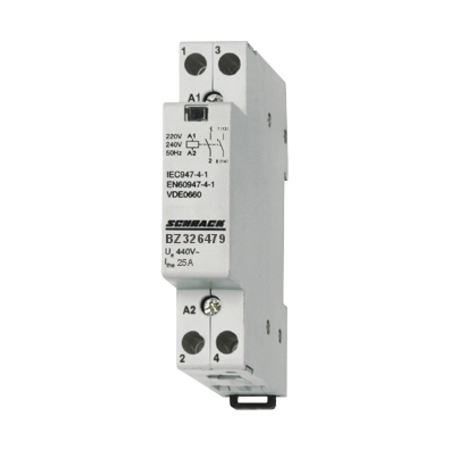 Contactor modular 25A 1ND+1NI 230V AC