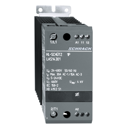 Contactor static 1p 30A/24-480VAC, Ucom: 5-24VDC