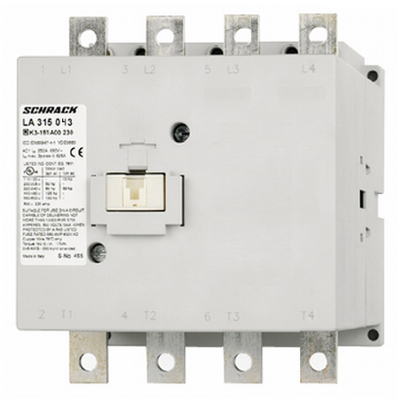 Contactor, 4pole,75kW/150A AC3, 230A AC1, 230V AC/DC