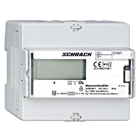 Contor digital kWh 3f, X/5A(6A), 2 tarife, com. Modbus