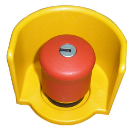 Guler protectie galben pentru buton avarie