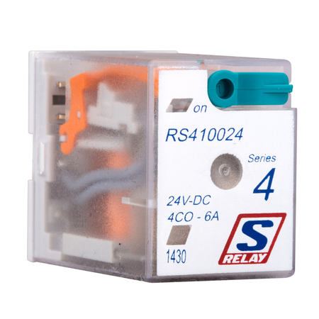 Releu miniatura RS, 4CC, 6A, Ub=24VDC, 14 pini