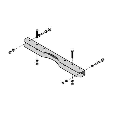 Set montaj pe stalp, pentru cutie cu Lat=250mm