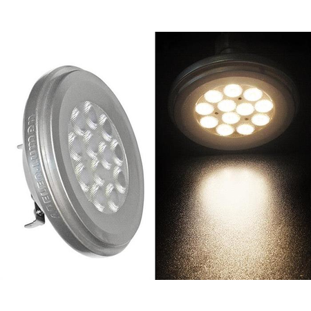 Bec cu LED AR111 G53 G53 G53 G53 12W (≈88w) lumina rece 880lm L 57mm