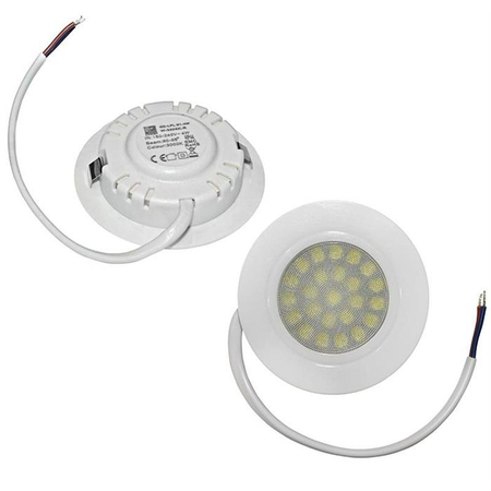 Spot alb cu led pentru mobila 400 cod 21-40000 d 70mm h 20mm