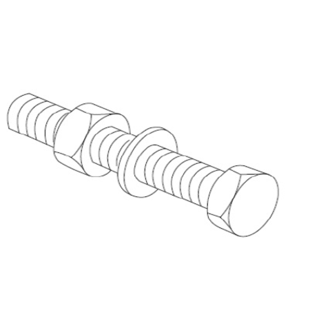 Bolt hexagon bolt hexagon - M10 x 30 (set)