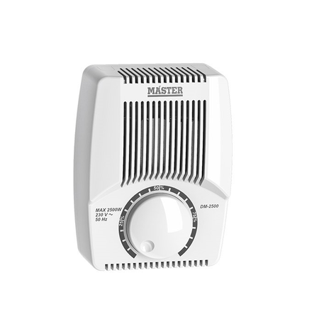 Dimmer digital electronic pt 2500w cod dm-2500/w digital electronic dimmer - aparent - alb 180-230v 2500w