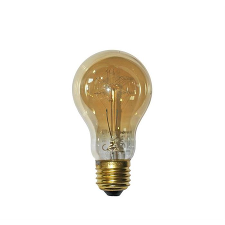 Bec decorativ tip EDISON E27 40W glob lumina calda 130lm L 136mm