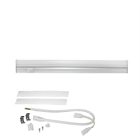 Corp argintiu interconectabil cu LED 5W lumina alba 400lm L 300mm W 22mm h 34mm