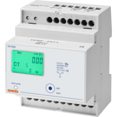 Contor energie - three phase digital -mid - ip20 - using ta/5a - 4 module