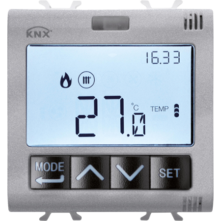 Esay termostat - management umiditate - 2 module - titanium - chorus