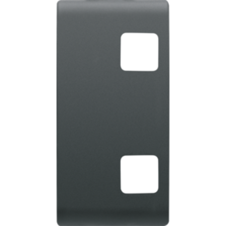 Tasta buton pentru push-button panel - se completeaza cu 2 lentila - 1 module - negru - chorus