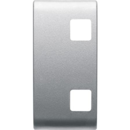 Tasta buton pentru push-button panel - se completeaza cu 2 lentila - 1 module - titanium - chorus