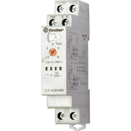 Releu pas cu pas electronic - 1 contact, 16 A, Releu Multifuncțiune cu mod Central OFF, 230...240 V, C.A. (50/60Hz), Standard