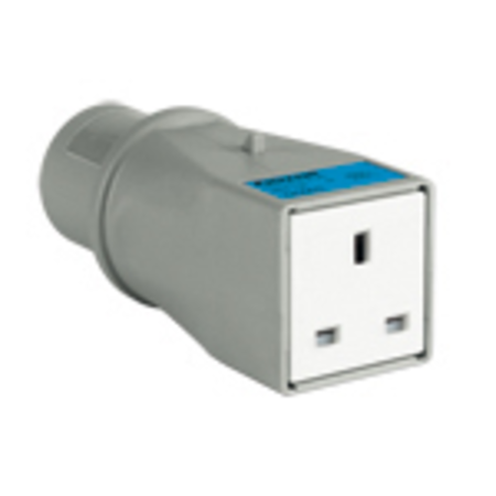 MULTIPLAY Adaptor stecher IEC IP44-1 BRITISH STANDARD Priza BS 1363-1995 13A 200-250V