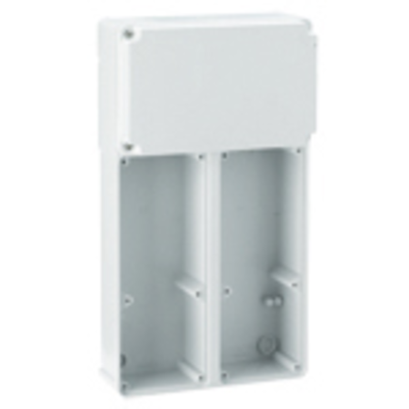 TER HIGH CAPACITY FLANGED WATERTIGHT DISTRIBUTION BOARDS pentru montaj pe perete N.2 INTERLOCKED Priza-OUTLETS si suport fuzibil BASE -IP55