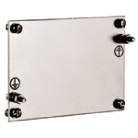 UNIBOX BACK PLATE IN ZINCED STEEL PER CASSETTA B19 200X210