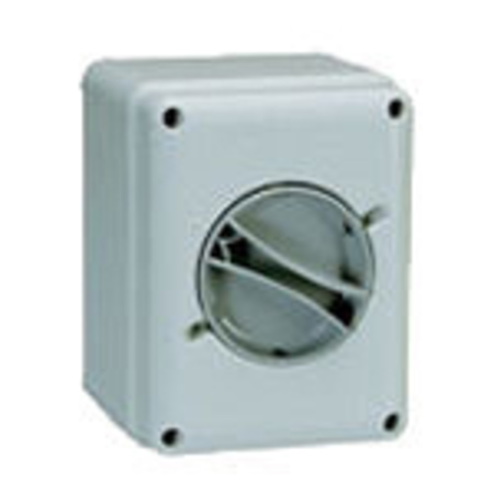 CAM-SZ Selector rotativ GRI, pvc, pentru montaj pe perete - IP65 2X16A