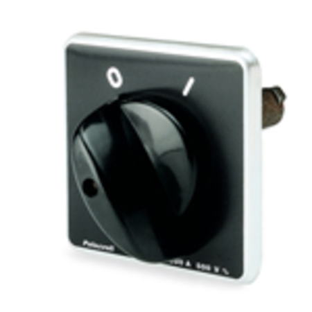 CAM BLACK KNOB WITH DOORLOCK FOR CABINETS FOR SWITCHES 100A