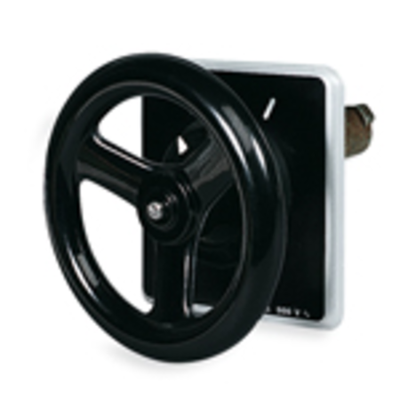 CAM BLACK HANDWHEEL WITH DOORLOCK FOR CABINETS FOR SWITCHES 400A