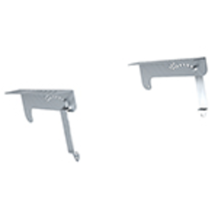 Pair of adjustable supports in aisi 304 stainless steel direct screw mounting