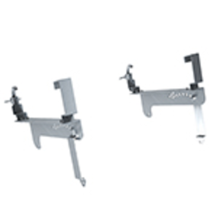 Par of supports in stainless steel aisi 304 for trasversal quick adjustable fixing