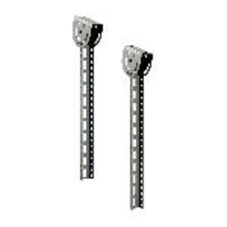 TUNNEL54 PAIR OF SUPPORTS AISI 316L STAINLESS STEEL FOR FIXING PrizaS TO ROOF