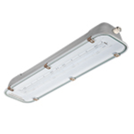 RINOLED STAINLESS STEEL-GLASS L1300 LIGHTING FIXTURE 75W WIDE BEAM IP66