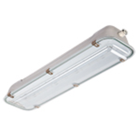 RINOLED STAINLESS STEEL-POLYCARBONATE L1300 LIGHTING FIXTURE 52W EMERGENCY 1H COMFORT WIDE BEAM IP66